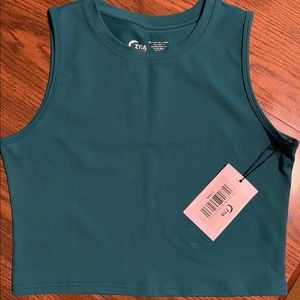 ZYIA Green High-Neck Stronger Tank